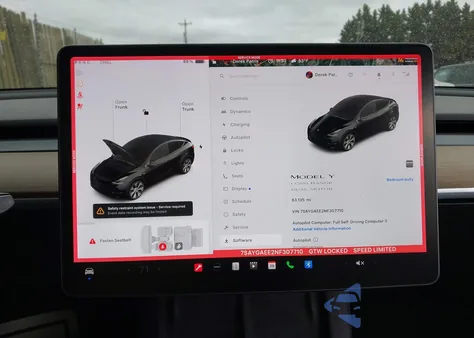 2022 Tesla Model Y Long Range Dual Motor All-Wheel Drive из США, поврежденный, VIN 7SAYGAEE2NF307710